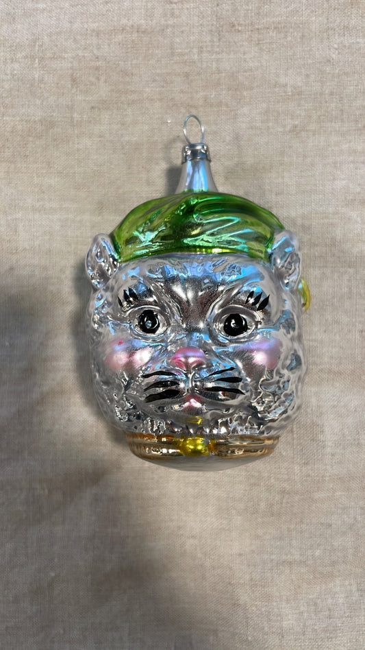Nostalgic Cat Head | Nostalgie Christbaumschmuck