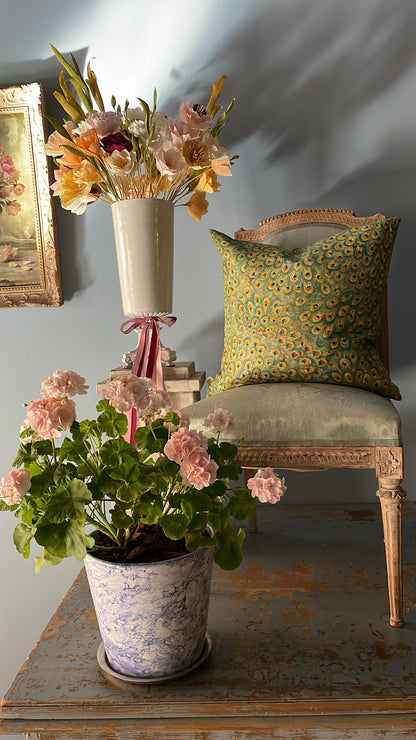 Peacock Emerald Cushion  | John Derian