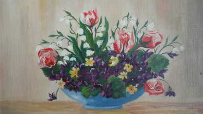 Heinrich Jensen – Floral Still Life | Oil on Canvas, 35 × 29 cm