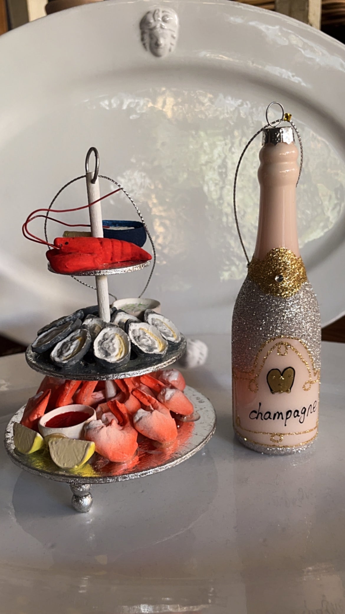 GLITTERED CHAMPAGNE-SILVER
