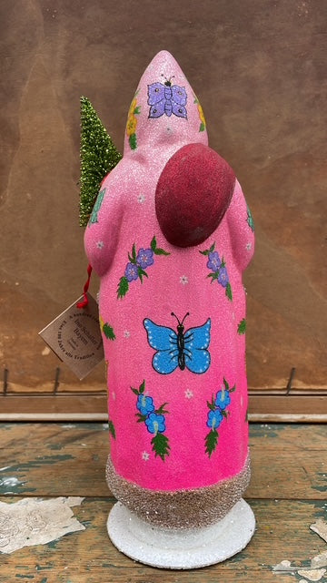 Santa With Butterflies, Pink | Ino Schaller