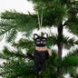 Black Cat Christmas Ornament by A World of Craft