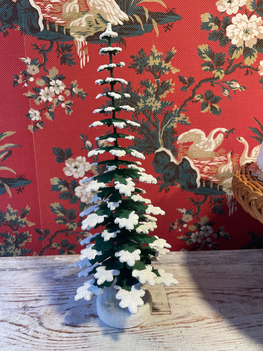 Natural Green Tree with White Show Tips 30cm | Ino Schaller