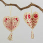 Swedish Hearts Folklore Decoration, 2-pack | Christmas Ornament