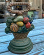 Vintage Painted Cast Iron Basket Doorstop – Nantucket