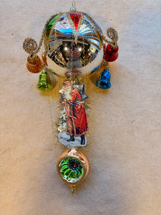Colorful Hot-Air Balloon Ornament