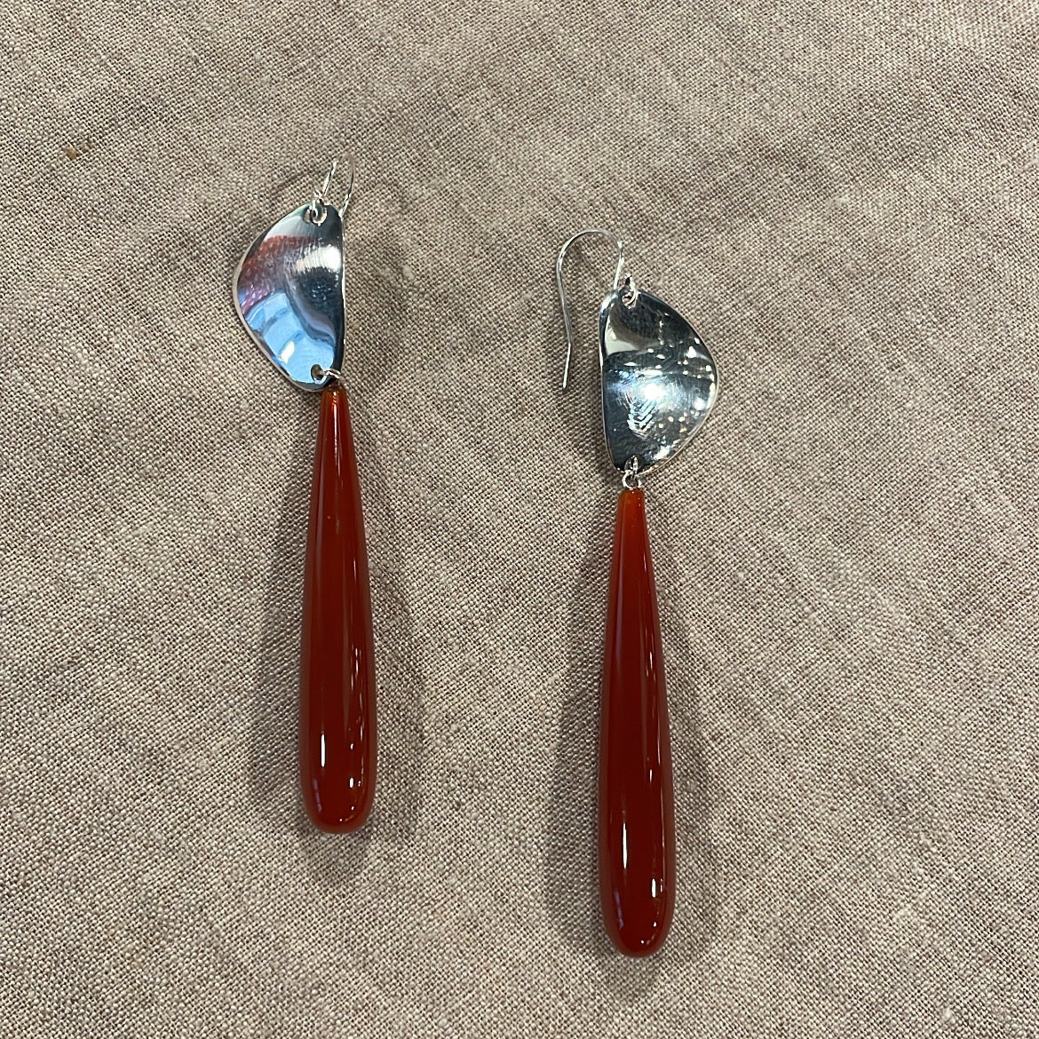 Carnelian and Stone Earrings | Mikkel Brøgger