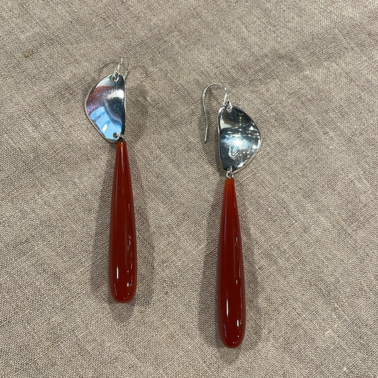 Carnelian and Stone Earrings | Mikkel Brøgger
