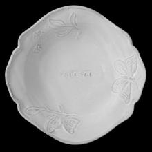 Nathalie Lété Fleurs Small Soup Plate, set of 6 by Astier de Villatte, B2B view on black background