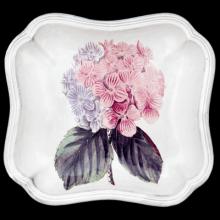 John Derian Hydrangea Flower Soup Plate, set of 6 by Astier de Villatte, B2B view on black background