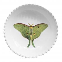 John Derian Eyed green butterfly Soup Plate, set of 6 by Astier de Villatte, B2B view on black background