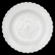 Pensée Soup Plate, set of 6 by Astier de Villatte, B2B view on black background