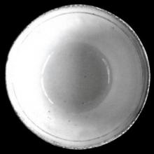 Simple Small Soup Plate, set of 6 by Astier de Villatte, B2B view on black background