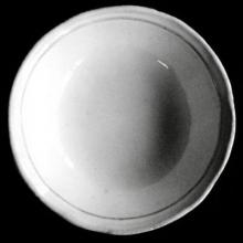 Simple Medium Soup Plate, set of 6 by Astier de Villatte, B2B view on black background