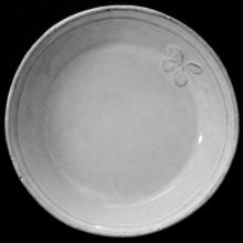 Nathalie Lété Trèfles Soup Plate, set of 6 by Astier de Villatte, B2B view on black background