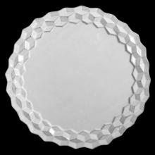 Cube Large Dinner Plate, set of 6 by Astier de Villatte, B2B view on black background