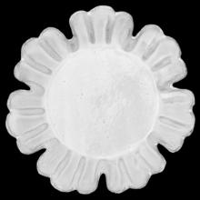 Chou Small Plate with Seven Petals, set of 6 by Astier de Villatte, B2B view on black background