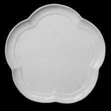 Colbert Cloud Dinner Plate, set of 6 by Astier de Villatte, B2B view on black background
