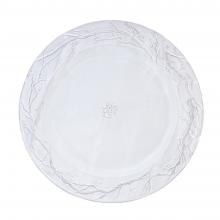 Eva Large Dinner Plate, set of 6 by Astier de Villatte, B2B view on black background