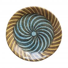 John Derian Spirals Small Plate, set of 6 by Astier de Villatte, B2B view on black background