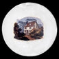 John Derian Medium Small House Plate, set of 6 by Astier de Villatte, B2B view on black background