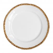Joséphine Gold Dinner Plate, set of 6 by Astier de Villatte, B2B view on black background