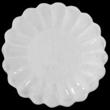 Marguerite Dinner Plate, set of 6 by Astier de Villatte, B2B view on black background
