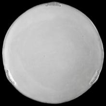 Neptune Dessert Plate, set of 6 by Astier de Villatte, B2B view on black background