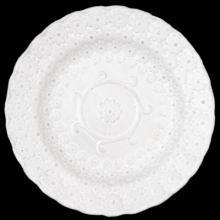 Pensée Small Plate, set of 6 by Astier de Villatte, B2B view on black background