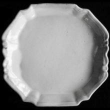 Régence Large Soup Plate (27.5 cm), set of 6 by Astier de Villatte, B2B view on black background