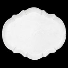 Rome Medium Plate, set of 6 by Astier de Villatte, B2B view on black background