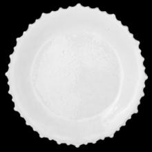 Rivière Large Dinner Plate, set of 6 by Astier de Villatte, B2B view on black background