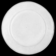 Sobre Dessert Plate, set of 6 by Astier de Villatte, B2B view on black background