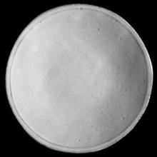 Simple Medium Plate, set of 6 by Astier de Villatte, B2B view on black background