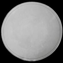 Simple Dinner Plate, set of 6 by Astier de Villatte, B2B view on black background