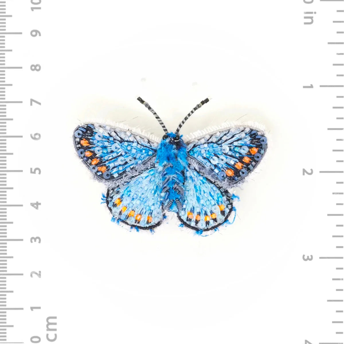 Adonis Blue Butterfly Brooch Pin | Trovelore