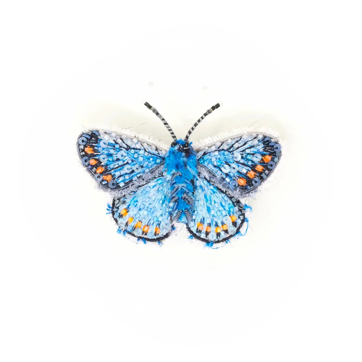 Adonis Blue Butterfly Brooch Pin | Trovelore