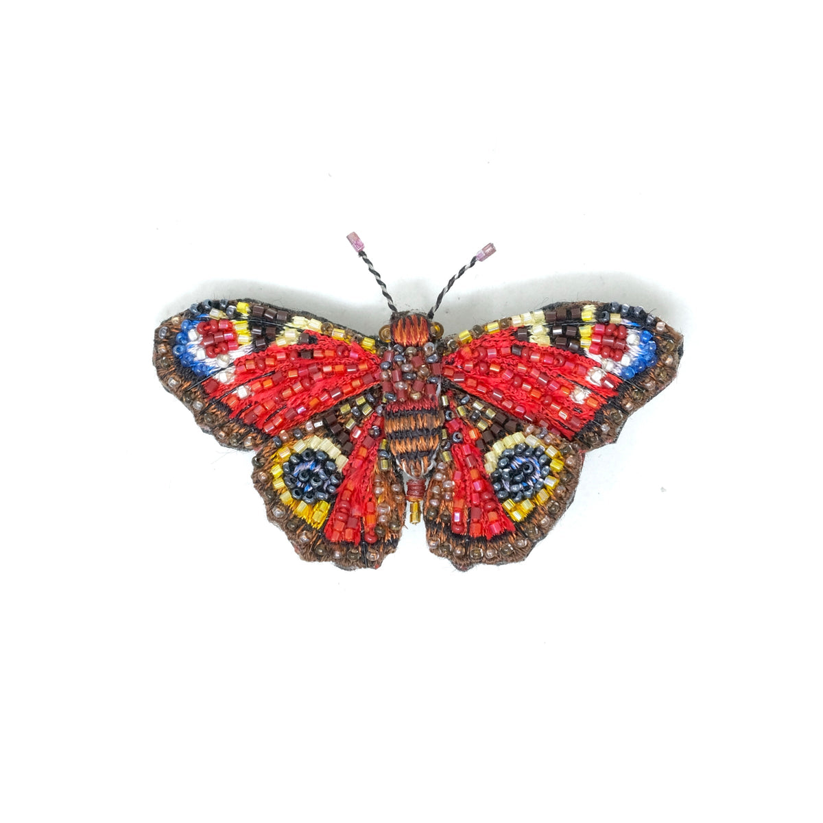 Anglais Io hand-embroidered brooch by Trovelore at BON TON goods