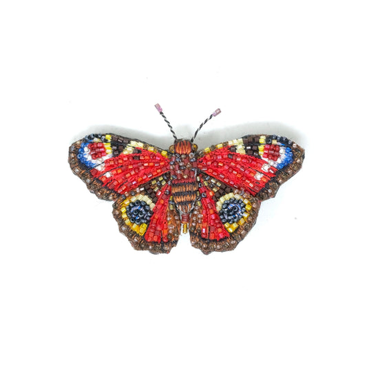 Anglais Io hand-embroidered brooch by Trovelore at BON TON goods