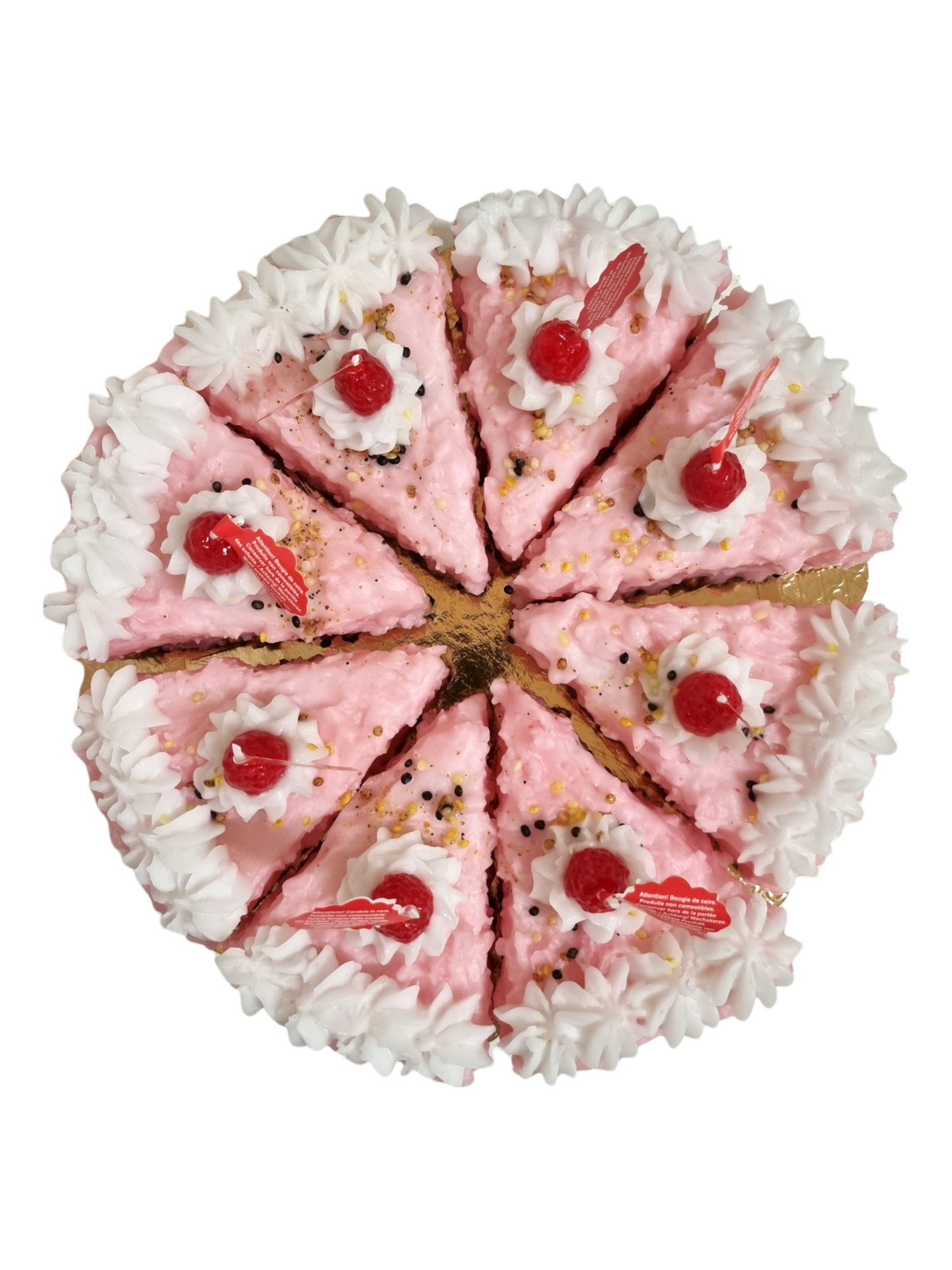Pink Crispy Wax Cake - Cake Slice - Torta a Fette Croccante Rosa | Cereria Introna