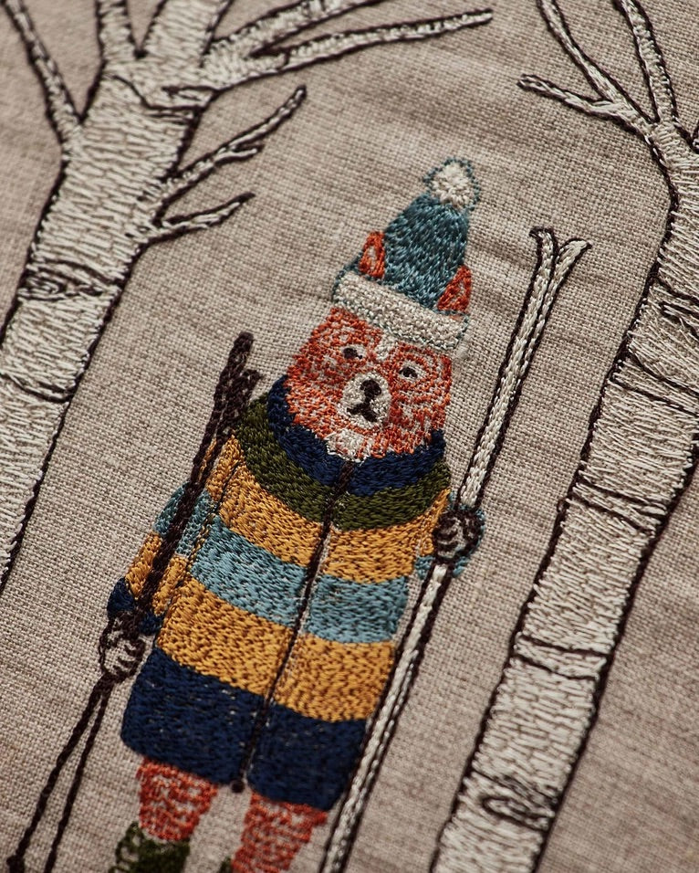 Aspen Skiers Pillow | Coral & Tusk