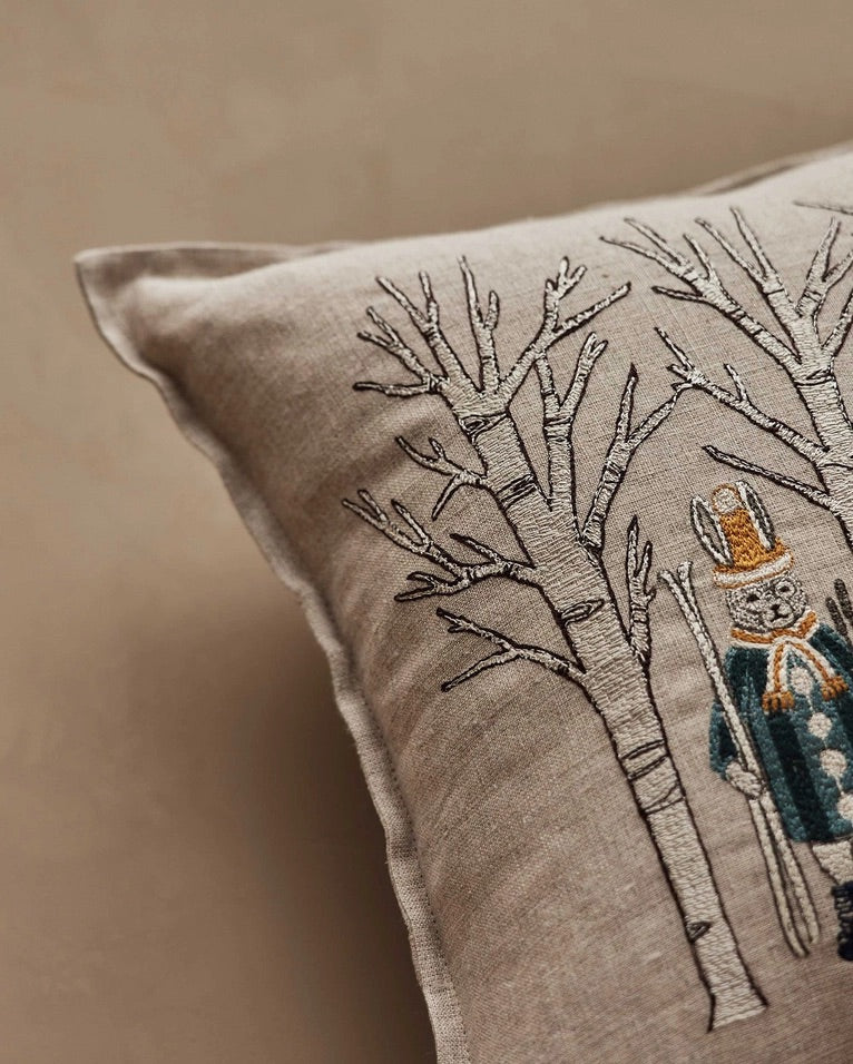 Aspen Skiers Pillow | Coral & Tusk