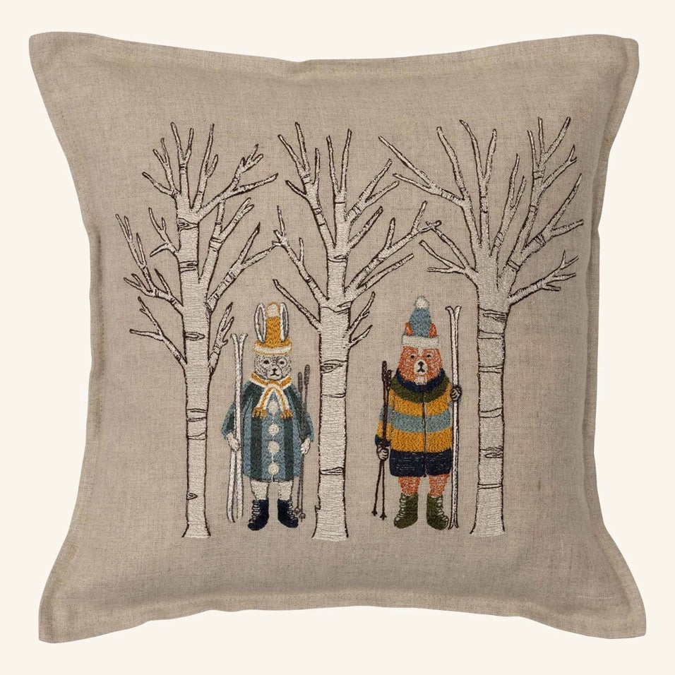 Aspen Skiers Pillow | Coral & Tusk