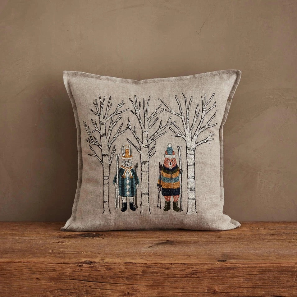 Aspen Skiers Pillow | Coral & Tusk