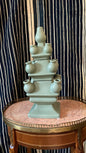 Three Tier Tulip Vase Moss Green | Heinen Delfts Blauw