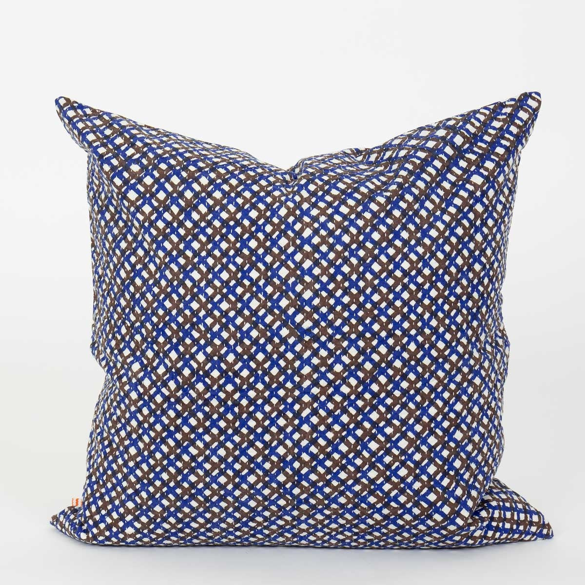 MELA Cushion Cover 50x50 cm Blue & Dark Red | A World of Craft