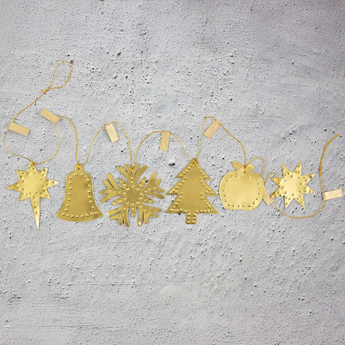 Brass Christmas Garland by A World of Craft