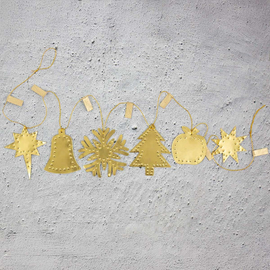Brass Christmas Garland by A World of Craft