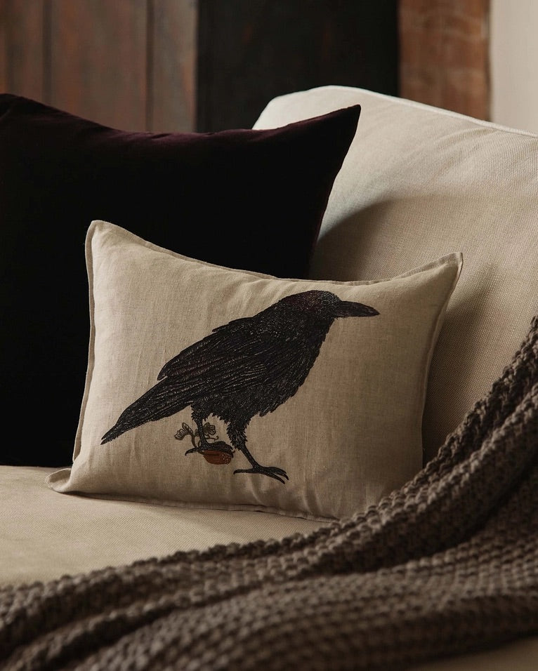Blackbird with Acorn Pillow | Coral & Tusk