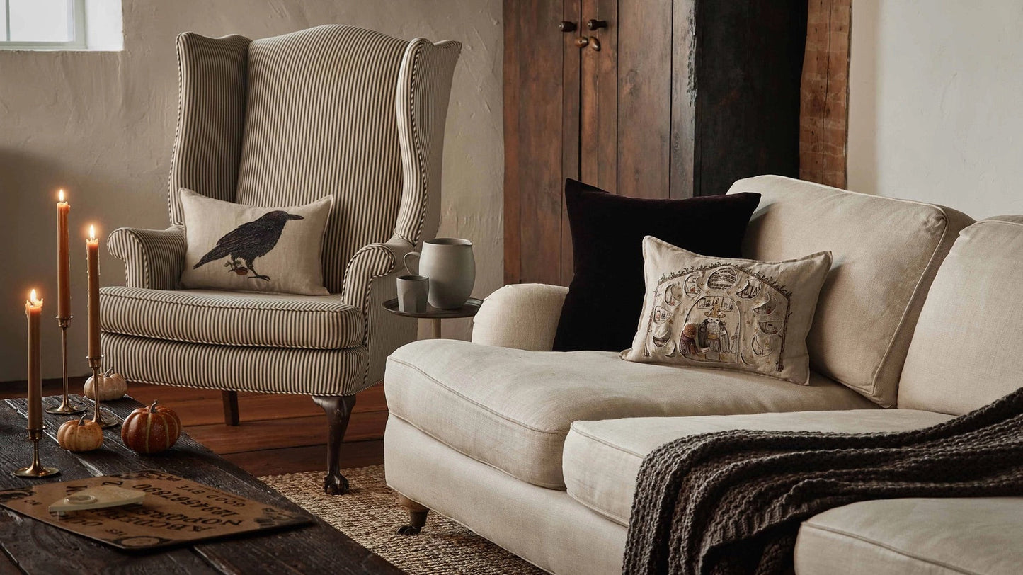 Blackbird with Acorn Pillow | Coral & Tusk